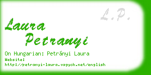 laura petranyi business card